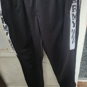 Men's Black and White Cargo Pants